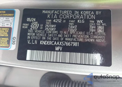 2025 Kia Seltos Ex from USA, damaged, VIN KNDERCAAXS7667981